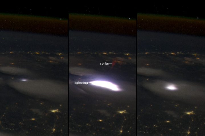 Astronaut Photo Captures Elusive, Strange Lightning